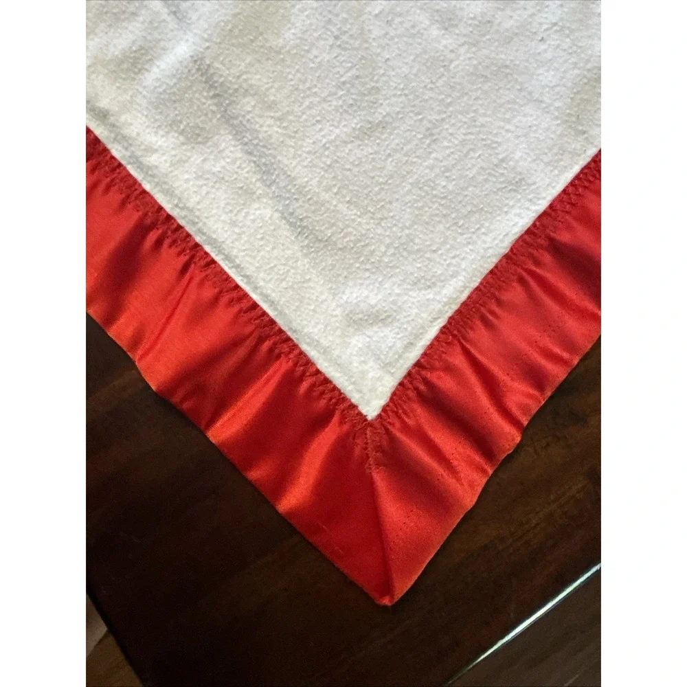 Vintage‎ 70s Strawberry Shortcake Flannel Blanket with Satin Trim Toddler Girls